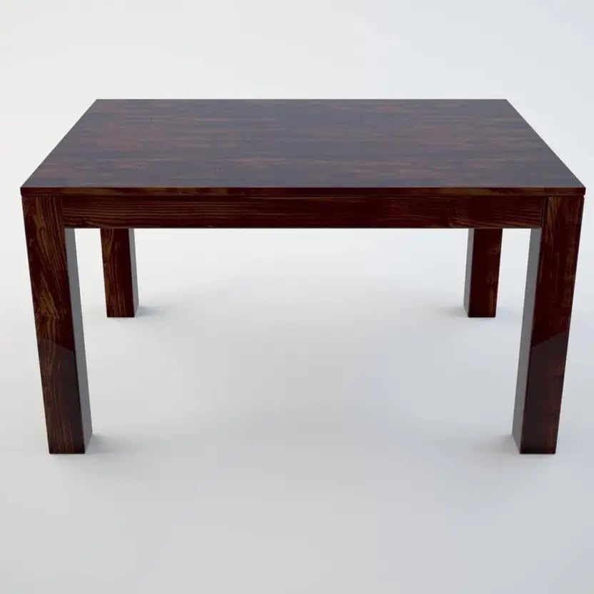 Image of RECTART Solid Wood Dining Table Set with Chairs for Living Room Home | Wooden Dining Room Sets Furniture for Hotels and Restaurants | (Walnut Finish, 4 Seater-A)