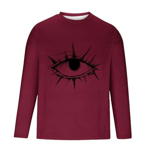 Camisetas masculinas esqueleto camisetas masculinas manga longa gola redonda trilha atlética férias