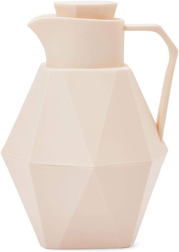 Opalina New Diamond Design Flask, Beige, 1 litre, Op-93-Beige