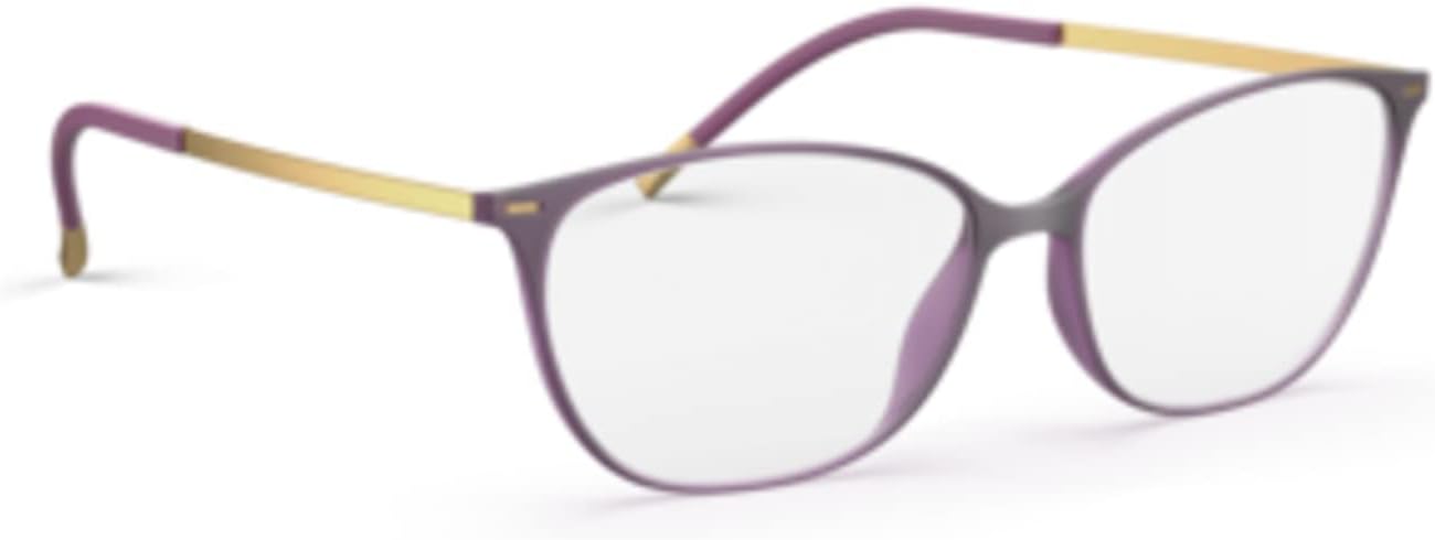 Silhouette Eyeglasses Urban LITE Full Rim 1590 4140 Blackberry/Brass 52/15/140