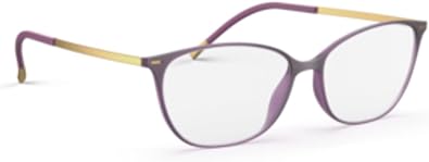 Silhouette Eyeglasses Urban LITE Full Rim 1590 4140 Blackberry/Brass 52/15/140