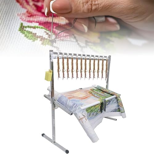 Support de broderie réglable pour soulager le dos durant la couture