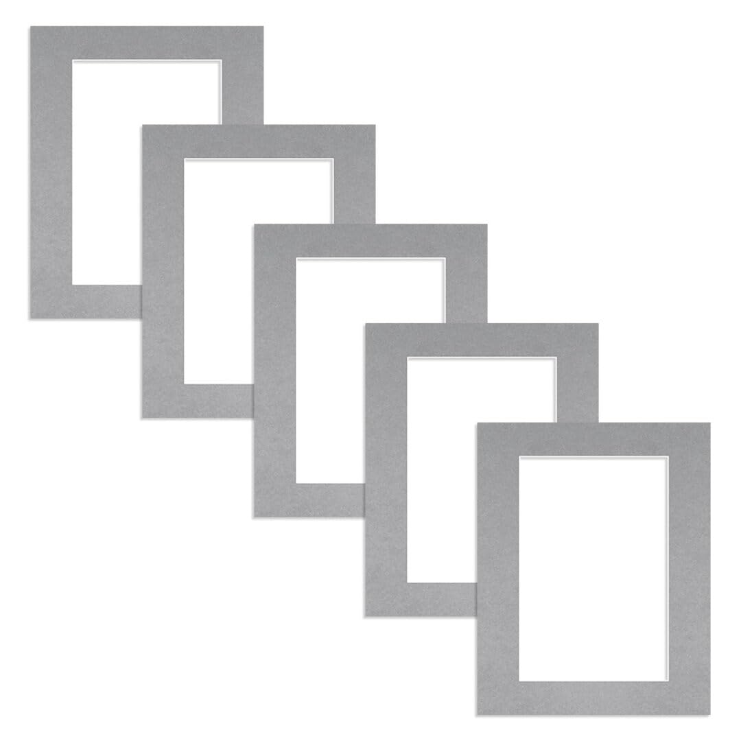Alison Kingsgate 20X16 Silver Picture Mount - 15X10 Aperture - Pack 5 — image 1