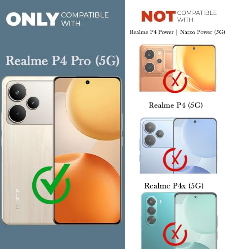 Jkobi PU Leather Back Cover for Realme P4 Pro (Black, MagSafe) - Image 5
