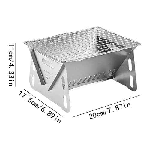 Barbecue de camping pour feu de camp extérieur multifonction voyage jardin - 6