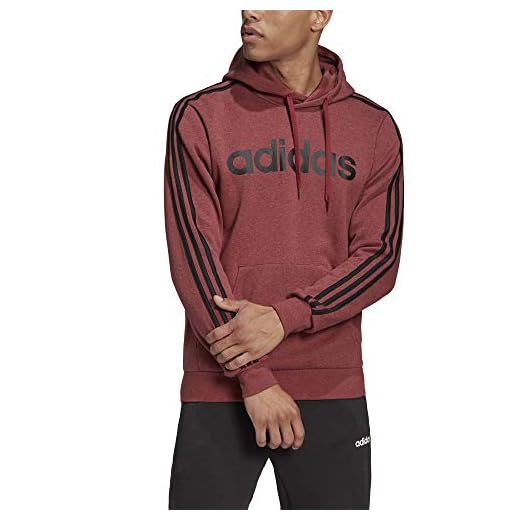 adidas E 3S PO FL Sudadera, Hombre, legred/Negro, S
