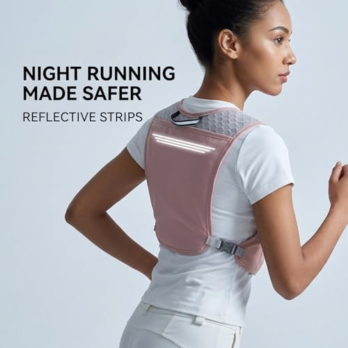 Chaleco para correr transpirable mochila para correr ajustable ligera con hidratación 3