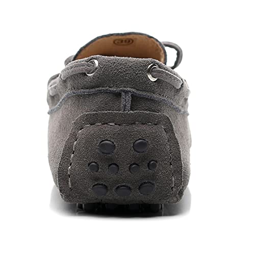 Image of ANUFER Women's Classic Suede Penny Loafers Comfort Handmade Slipper Moccasins