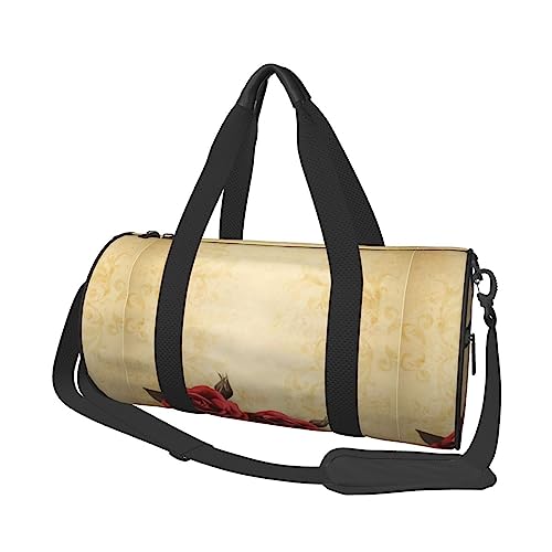 Sac de voyage rond durable et robuste, format polochon Noir