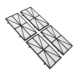 Pwshymi Ultrafeine Filterkartuschen für den Roboter-Poolreiniger Entfernen Effizient Schmutz für Dolphin 9991425-R4, Waschbar und Wiederverwendbar, 4 Ersatzfilterplatten für Schwimmer, 10,9 X 5,6 Zoll