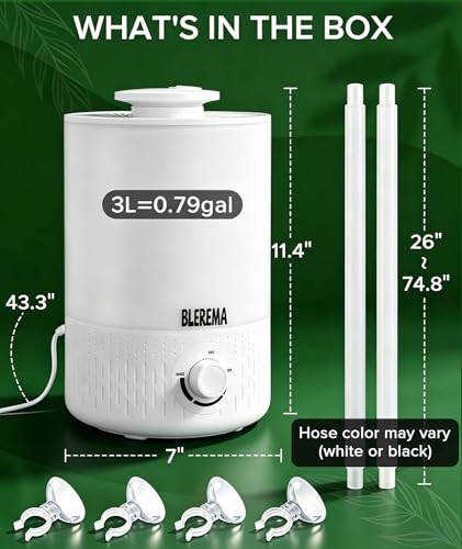 BLEREMA 3L No Leak Humidifier