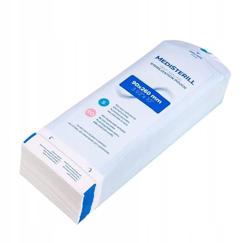 200 Stück Selbstdichtender Sterilisationsbeutel, PVC-Dentalsterilisationsbeutel Selbstdichtender Beutel Autoklaven-Sterilisatorbeutel für Reinigungswerkzeuge (9x16,5 cm)