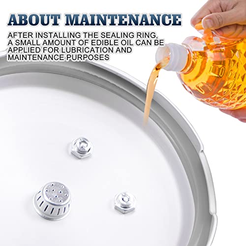 MEGYAD 2 guarnizioni di ricambio per pentola a