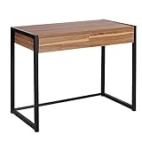 Schreibtisch mit 2 Schubladen bietet Ihnen genügend Platz für kleine Büroartikel.