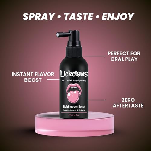 Image of Bubblegum Burst Oral Spray for Couples | Edible Water-Based Flavoured Spray | 100% Vegan, Dermatologically & Clinically Tested | Made in India | 50 ml