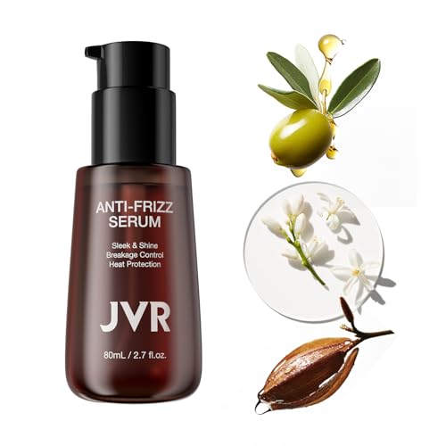 JVR Serum para el cabello, 80 ml, antiencrespamiento, aceite para cabello muy dañado, tratamiento para el cabello contra puntas abiertas y roturas, tratamiento de queratina para brillo y suavidad