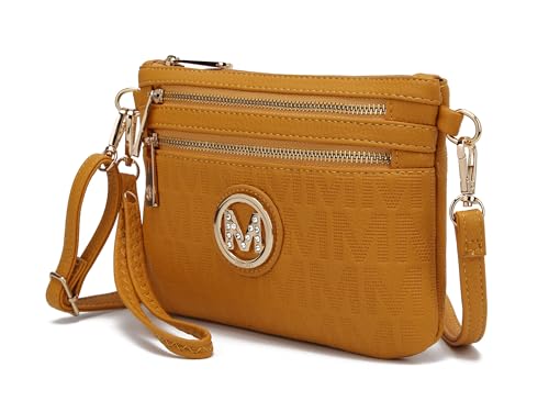 Image of Mia K Collection Crossbody Bags for Women - Adjustable Strap Handbag Wristlet - Small PU Leather Messenger Purse