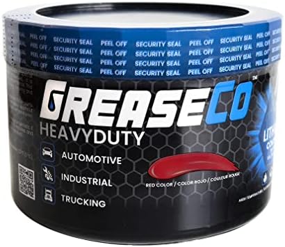 Wheel Bearing Grease Red And Tacky Automotive Lubricant Tub Jar | Car Grease | Axle | Thick MultiPurpose Red Grease | Bearing Packer Grease | Rod | High Temp | Tractor | Lithium | Trailer Hitch | 5th Wheel | HeavyDuty 1 LB