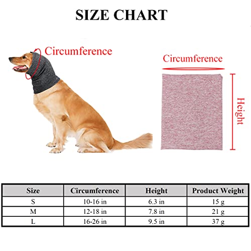 Qiyadin Pet Soft Snoods For Dogs, Quiet Ears Muffs Thunder Hat For Dog, Calming Dog Hood For Noise Protection, Anxiety Relief Head Wrap Ear Cover For Dog And Cats (Small, Pink) #TOP2