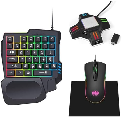 Amazon.co.jp: 片手キーボード マウス コンバーター セットこんばーた  