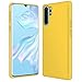 Produktbild Conie® Basic Backcove Hülle für Huawei P30 Pro, [ Microfaser Innenfutter ] Schutzhülle sturzsichere Hülle aus TPU Anti Fingerprint Rückschale, P30 Pro Case Gelb