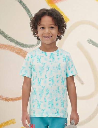 Image of Amazon Brand - Symbol Boy's Marble Regular Fit T-Shirt