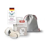Alpine Muffy Baby Classic - Gehörschutz für Babys - Verstellbares ANTI-SLIP-Kopfband bis 48 Monate - In Deutschland auf Sicherheit getestet - Lärmschutz Kopfhörer verhindert Gehörschäden, Beige