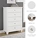 Signature Design by Ashley Fortman Casual 5 Drawer Chest for Bedroom, White