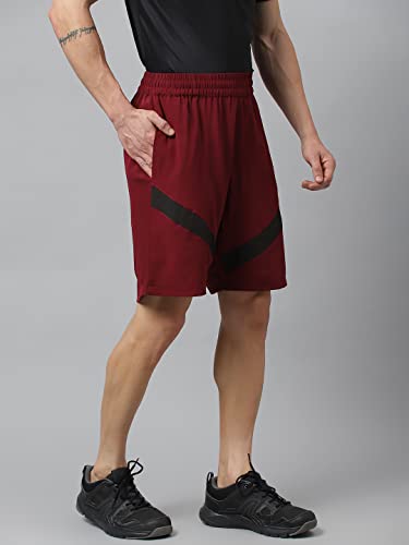Image of ATICX Polyester Shorts for Men - Quick Dry Lightweight with Zipper Pockets - Gym, Running, Jogging, Training Half Pants for Basketball, Swimming, Badminton, Cycling, Football, Outdoor & Home Wear