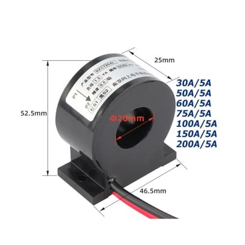 Transformador de corriente BZCT20AL de bucle cerrado con sensor CA tipo anillo 2