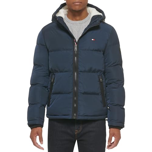 Image of Tommy Hilfiger Men's Classic Hooded Puffer Jacket (Standard and Big & Tall)
