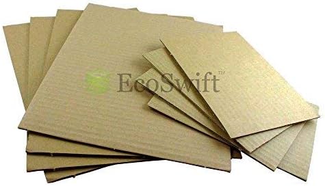 100 8.5x11 Corrugated Cardboard Pads Inserts Sheet 32 ECT 1/8 Thick 8 1/2 x 11