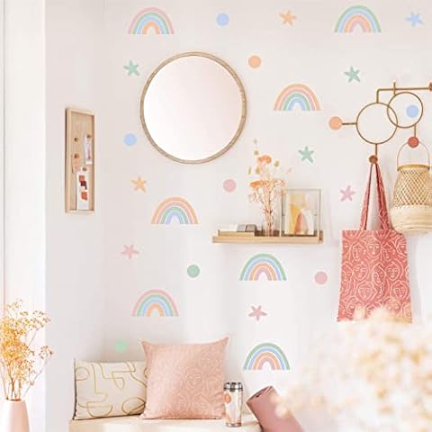 Colourful Rainbow Wall Stickers for Kids Cover