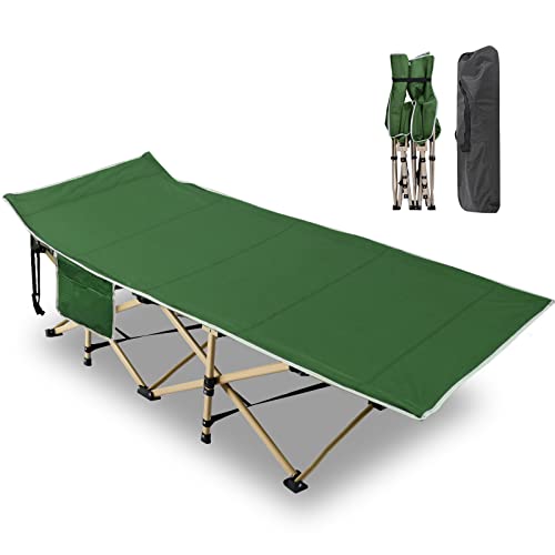 Slsy Folding Camping cot Folding cot with Carry Bag, Camping Cot for Adults Portable Folding Outdoor cot Carry Bags for Outdoor Travel Camp Beach Vacation
