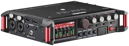 TASCAM FR AV4   Grabadora profesional de 4 vías con flotador de 32 bits, código de tiempo y sincronización HDMI, se puede conectar en cascada