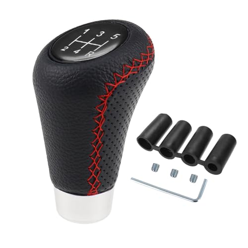 UYUYong Palanca de Cambios Universal 5 Velocidades Perilla de Cambios con 8mm 10mm 11mm 12mm Adaptadores para Coche de Transmisión Manual
