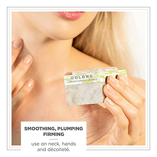 Zents Concreta Firming Repair Balm & Solid Parfum (Oolong Fragrance) | Moisturizing Shea Butter & Coconut Oil for Skin | 1.25 fl oz