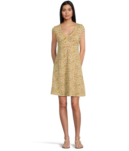 Toad&Co Women's Rosemarie Dress, Cinnamon Ditsy Print, X-Small