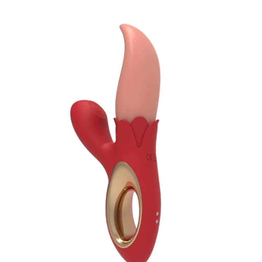 Vibrador Vibrador de masturbación con bofetada para mujer, 10 frecuencias, potente vibrador de masaje para coqueteo, vibrador de lengua, consolador para mujer, Juguetes sexuales para punto G