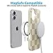 Casely iPhone 17 Case | Fit Check | Neutral Checkerboard | Compatible with MagSafe | Classic Ultra Slim Design