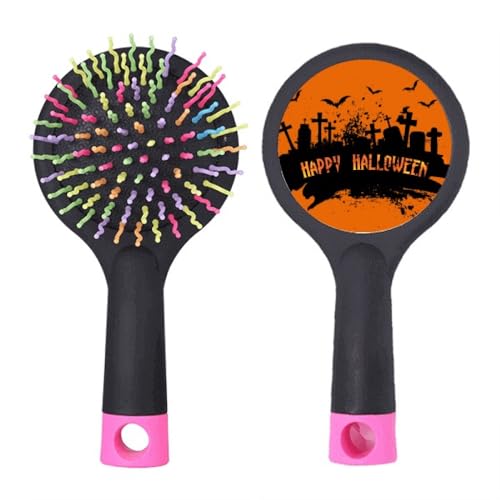 Brosse à cheveux démêlante Halloween Horror Night à coussin d'air pour le salon