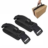 Design flexible et réglable : dispose d'une boucle à dégagement rapide qui vous permet de modifier la longueur de 190 cm instantanément. Ce système de ceinture réglable se fixe autour de différentes tailles de boîtes ou paquets agissant comme des sangles croisées fiables pour garder le contenu stable pendant le transport