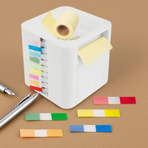 Organiseur de bureau avec clip anti-encombrement pour notes adhésives - 3