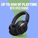 JBL Live 770 NC – Bluetooth Over-Ear-Kopfhörer mit adaptivem Noise-Cancelling – Kabellose Ohrhörer mit JBL Signature Sound und Sprachassistent – Langer Musikgenuss für bis zu 65 Stunden – In Schwarz – Bild 2