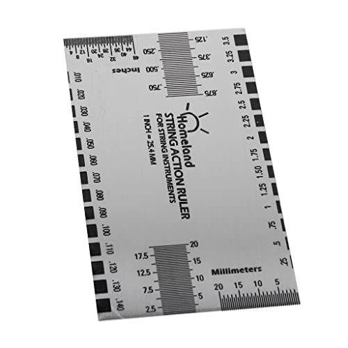 CLUB BOLLYWOOD®Accurate Stainless Steel Electric/Acoustic Folk Guitar String Action Ruler Setup Measuring Tools|Musical Instruments&Gear|Guitars&Basses|Guitar Builder/Luthier Supply