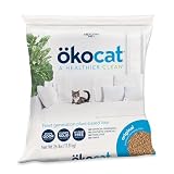 ökocat Original Wood Clumping Cat Litter, Unscented, 26 pounds XL - Natural Ingredients, Stops Odor, Clumps Solid, 99% Dust Free, Great for All Cats