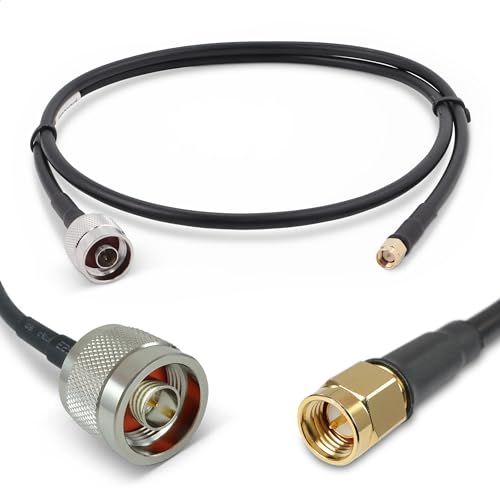 Cable coaxial de baja pérdida 50 ohmios SMA a N macho serie 240 para router 5G y antena ADS-B GPS