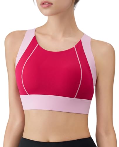 Soutien-gorge de sport avec coussinets intégrés et compression dos nageur