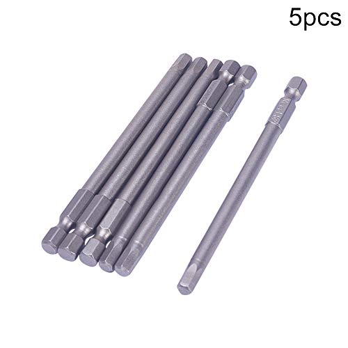 Utoolmart H5 Magnetic Hex Head Screwdriver Bits, 1/4 Inch Hex Shank 100Mm Length S2 Power Tools 6Pcs #TOP2