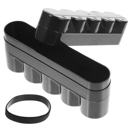 Estuche de rollos de película protector de plástico negro organizador